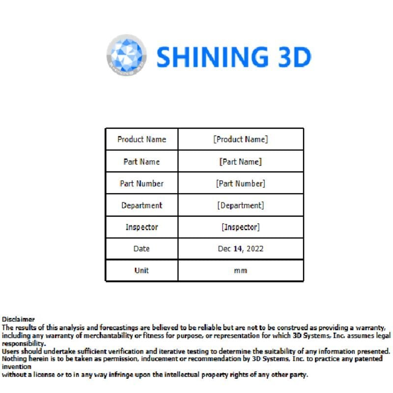 3D analysis report of electronic component